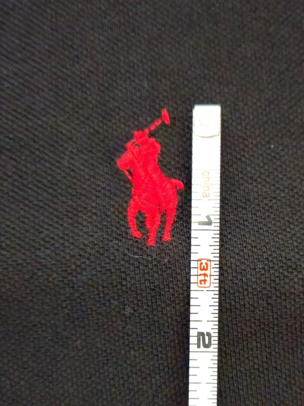 POLO Ralph Lauren 2XB Black with red signature pony 100% Cotton Polo Shirt